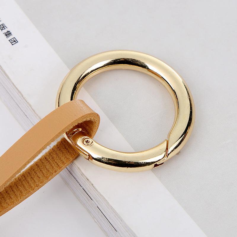 Wholesale Rainbow Tassel Color Matching PU Metal Keychain